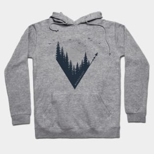 Creative Illustration With Mountains In Geometric Style Hoodie